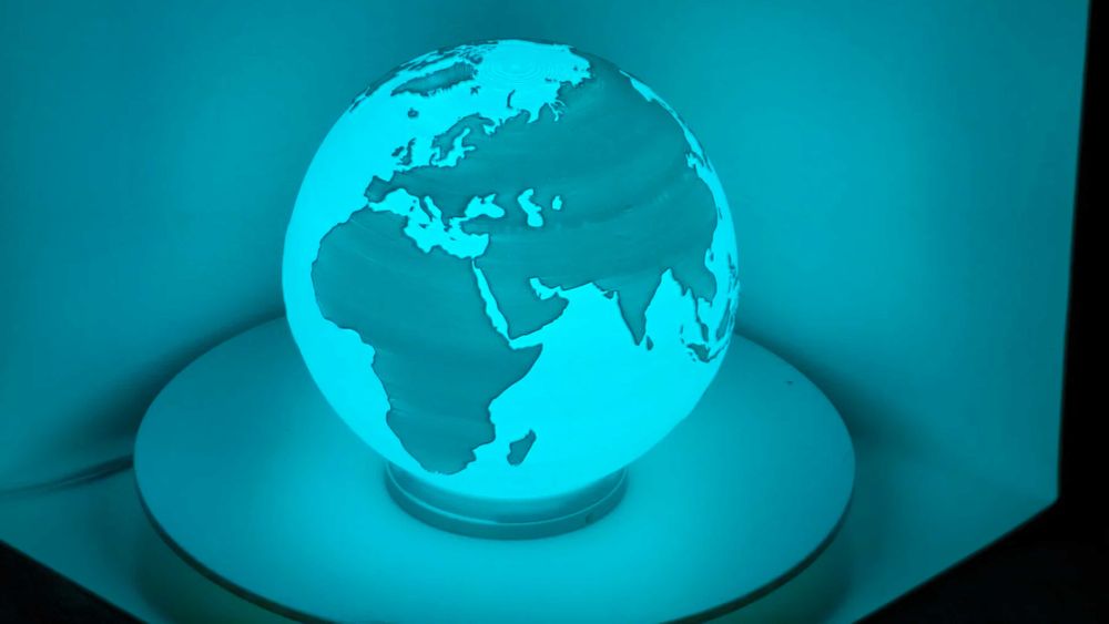 Lampa LED /Veioza RGB cu telecomanda - Pamantul /Earth