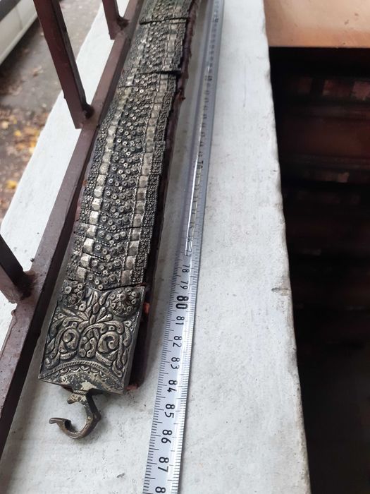 Стар автентичен възрожденски колан сребро сачан кованец