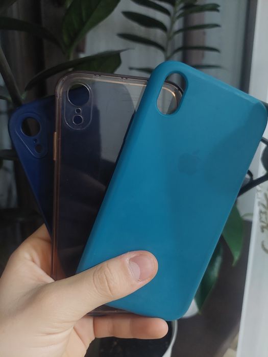 Чехлы на Айфон ХР  3 шт. оригинальные!