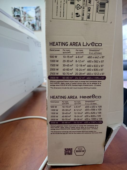 Конвектор Теси, с гаранция, купен началото на 2025г.