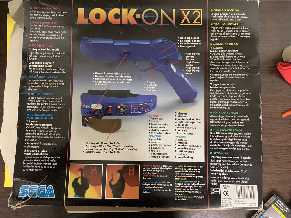 Joc retro sega lock-on x2 nimtendo