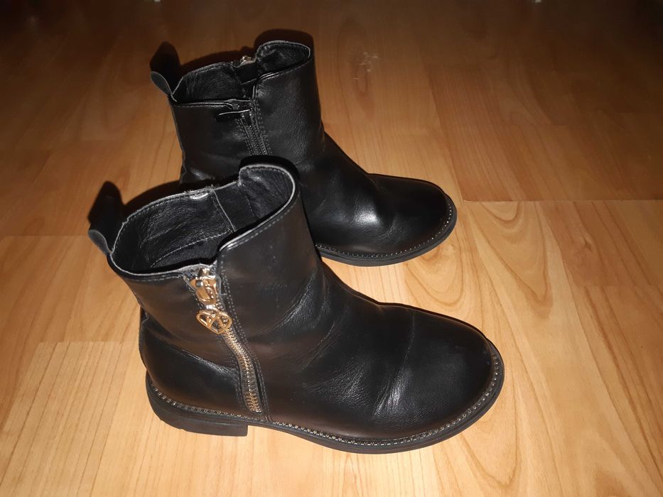 Ghete piele copii Nelli Blu, marime 32