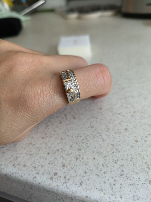 Inel diamante naturale 1.5 CT inel logodna SUA