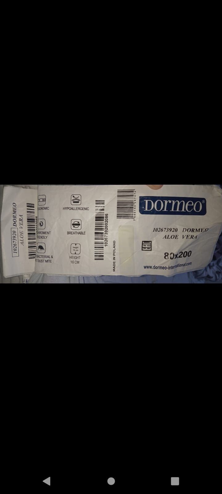 Saltea Dormeo 80×200