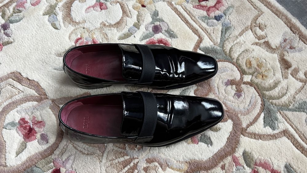 Лачени обувки Hugo Boss номер US12/EU46