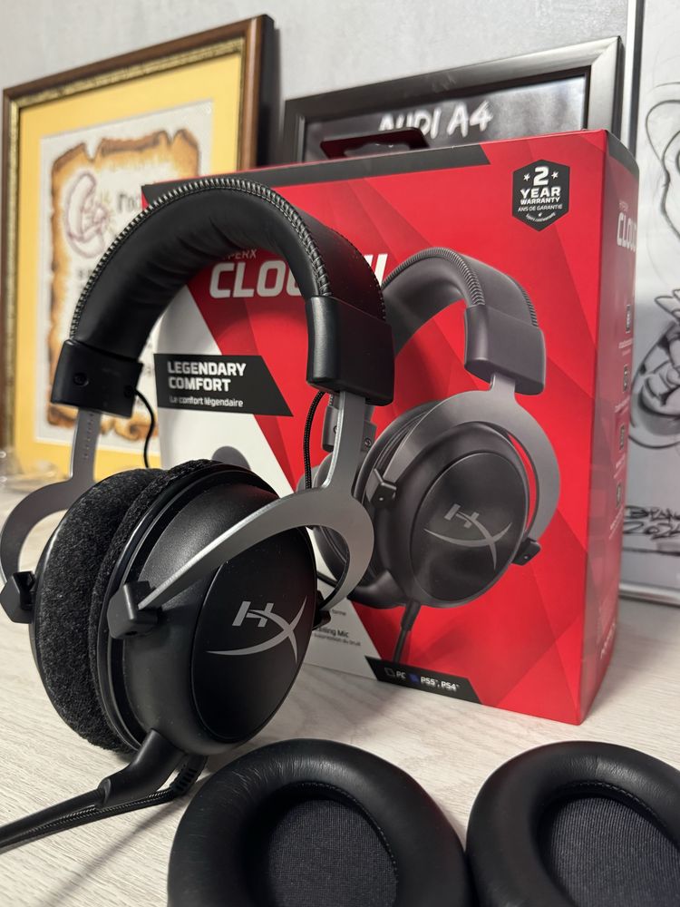 Слушалки HyperX Cloud II – като нови, в гаранция, с кутия – 80 лв