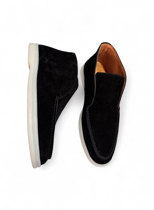 Дизайнерски дамски лоуфъри LP в черен цвят