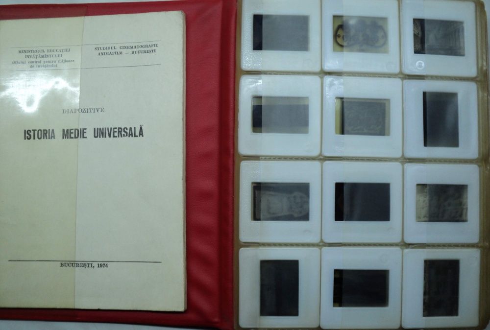 COLECTIE: Diapozitive "Istoria Medie Universala" VINTAGE 1974