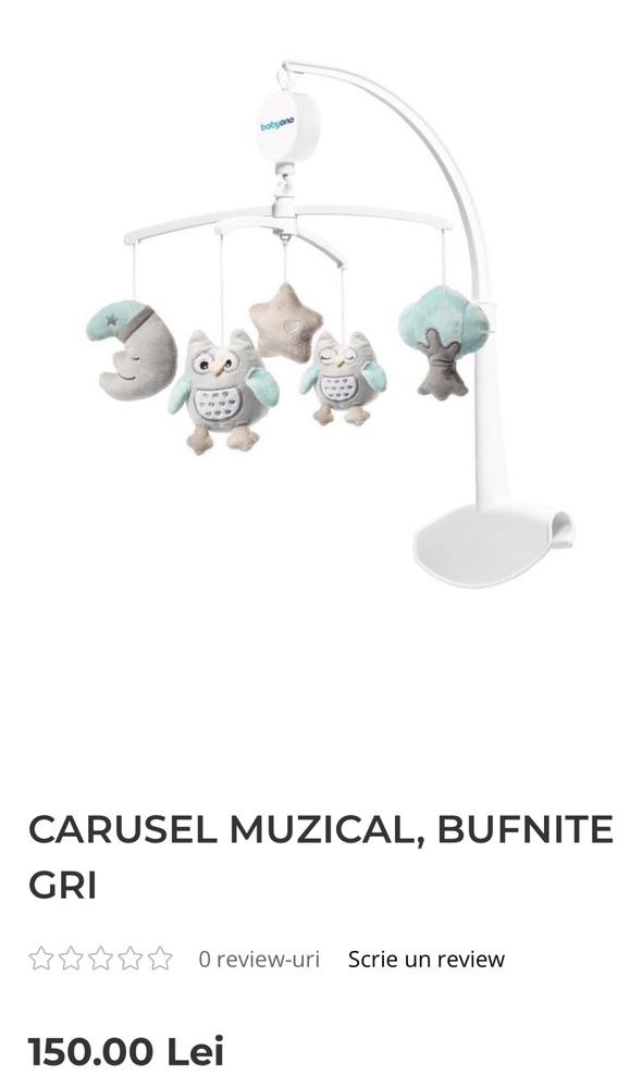 Carusel muzical bebelusi