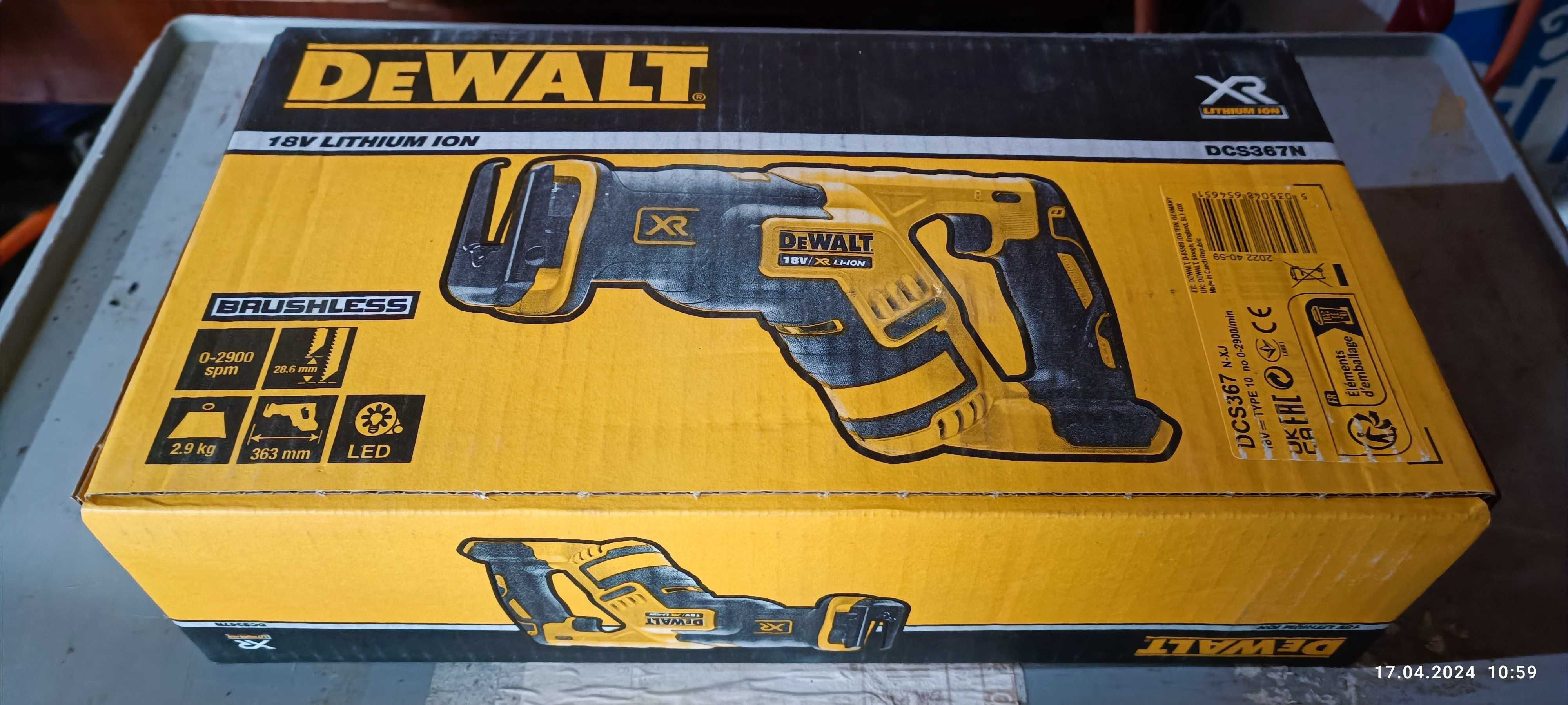 Fierastrau sabie DeWalt, DCS367N