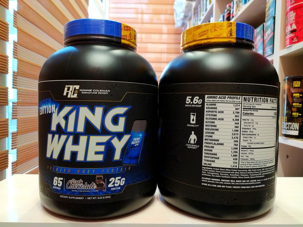 King Whey от Ronnie Coleman 2.3кг 65 порций 25 грамм протеина.