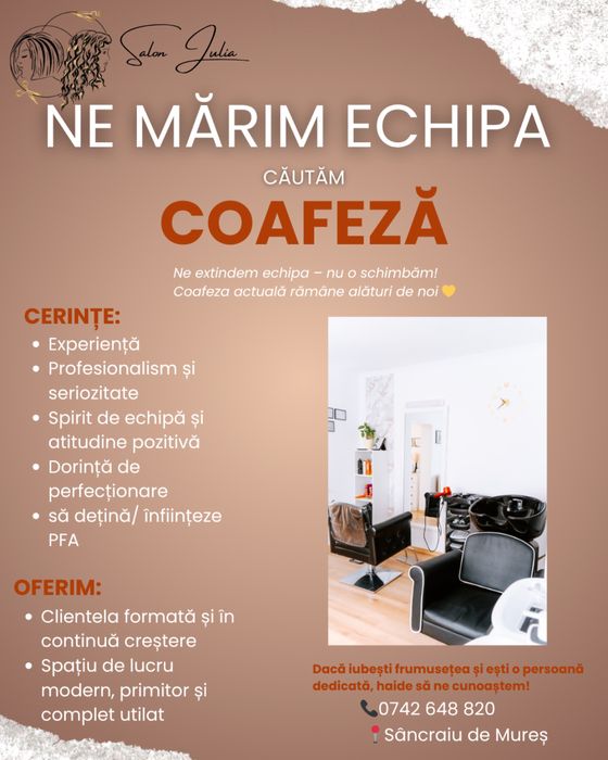 Post coafeza de inchiriat