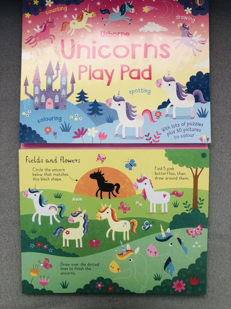 Carte cu activitati unicorni
