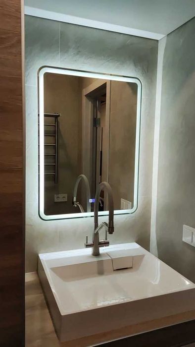 Зеркало с подсветкой в ванную с подогревом Led зеркало настенное ойна