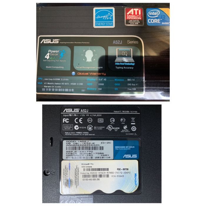 Laptop ASUS cu procesor i3