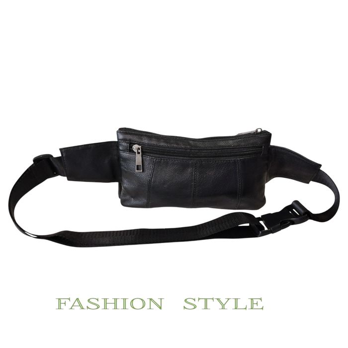 Мъжка чанта от естествена кожа за кръста