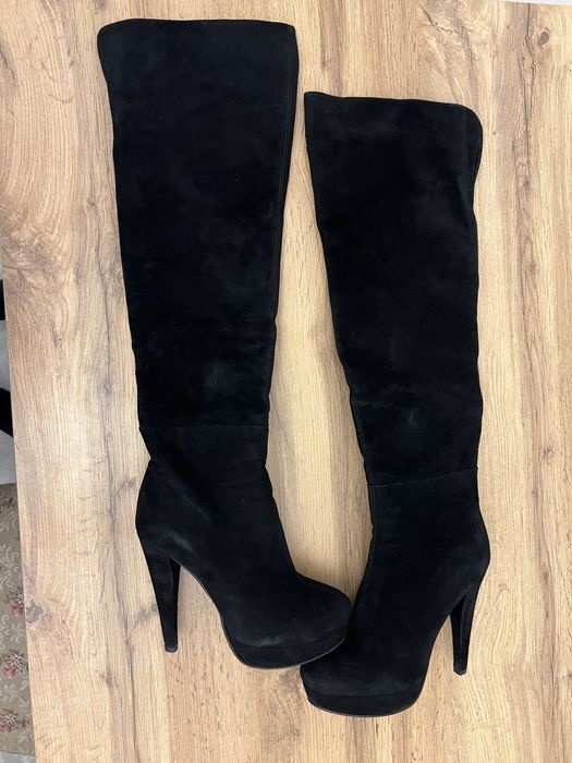 Продам замшевые ботфорты, еврозима, размер 40