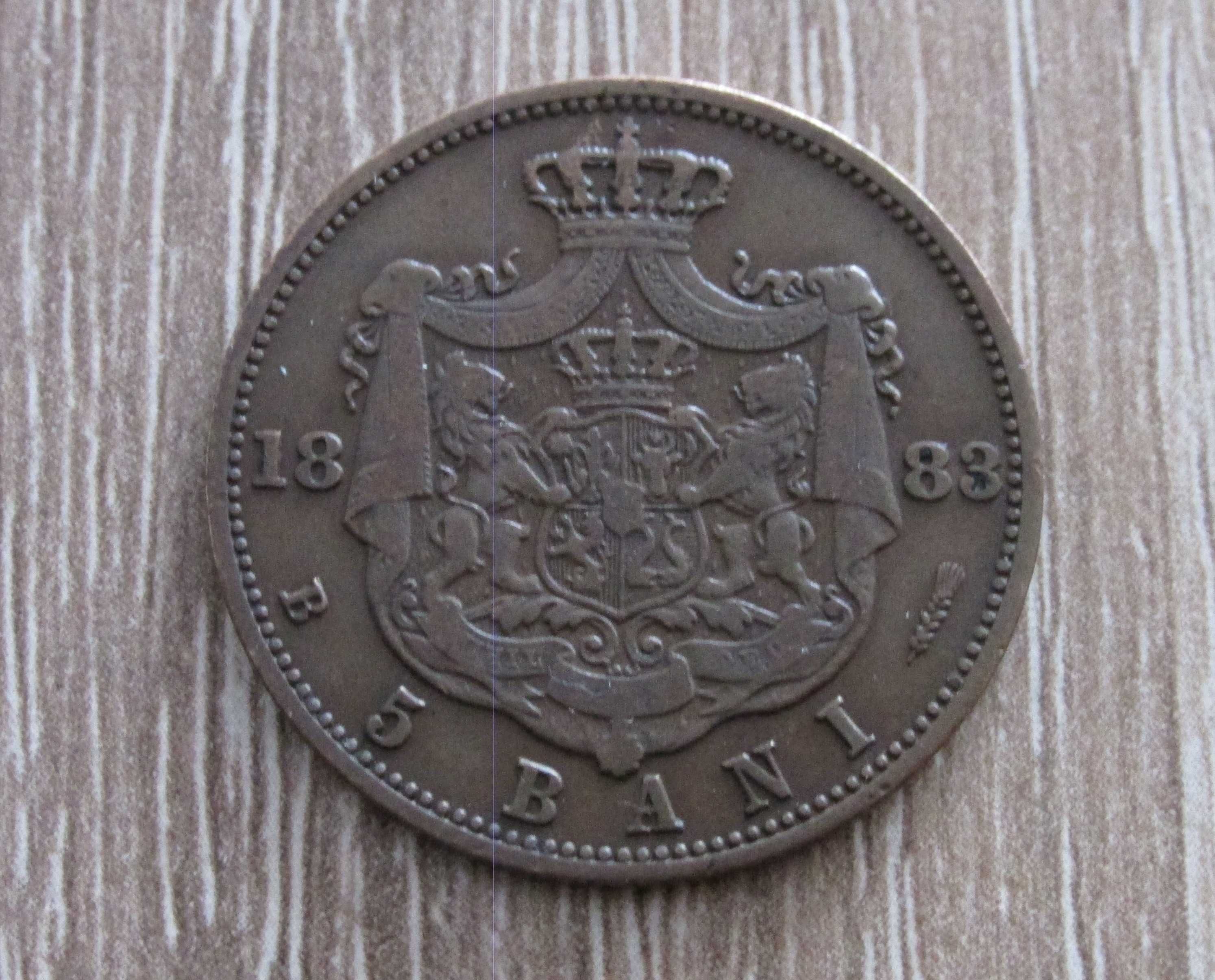 Moneda 5 Bani 1883 Romania