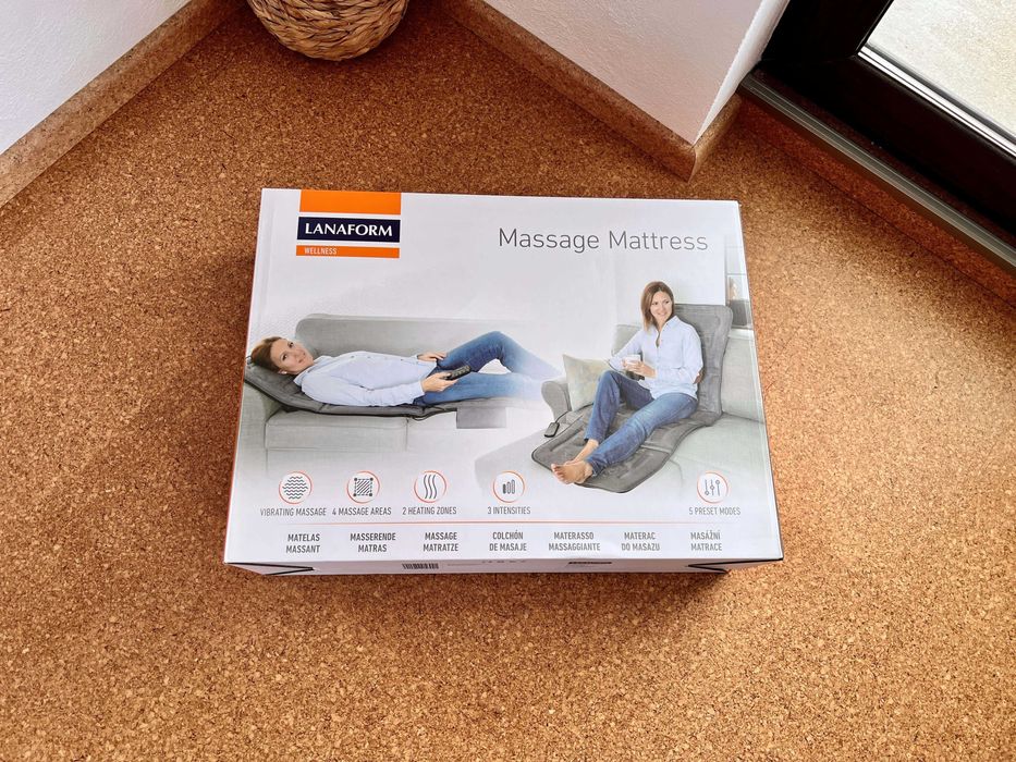 Saltea de masaj Lanaform cu încălzire și vibrații