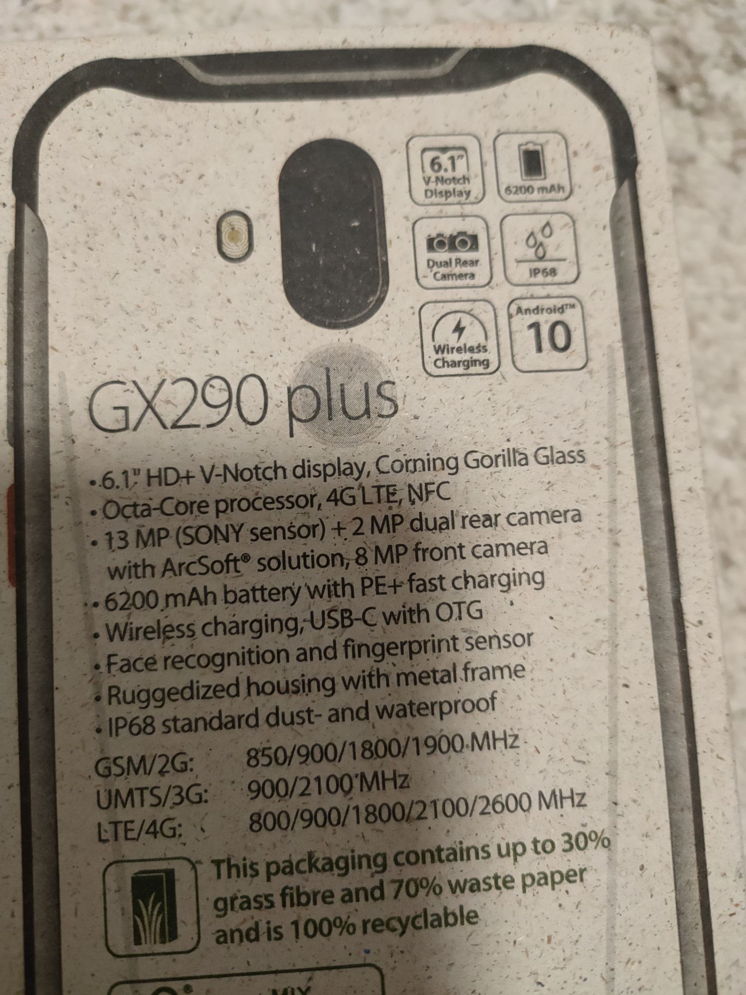 Telefon Mobil Gigaset GX290 Plus Outdoor - 64GB+4Gb, Negru Gri