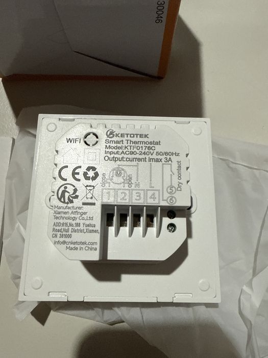 Termostat Ketotek Smart Wifi Pardoseala KTF0176C încălzire pardoseală