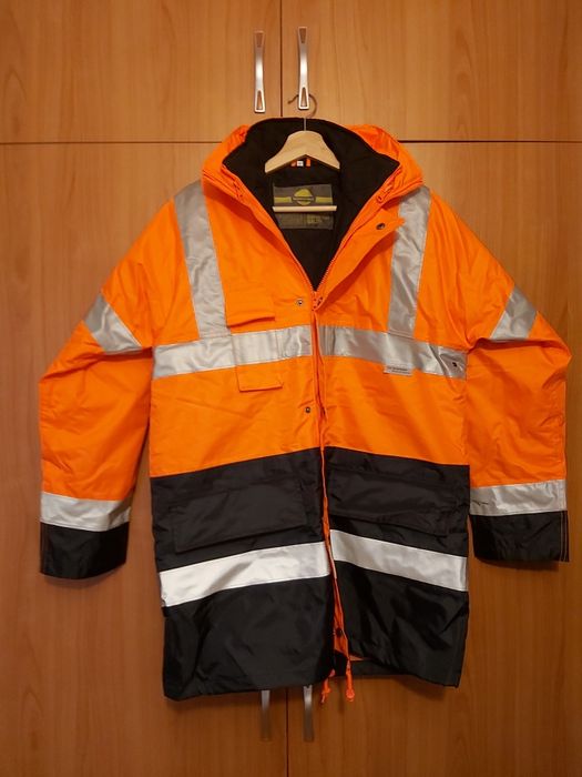 Geacă + pelerină impermeabile reflectorizante cu mâneci detașabile