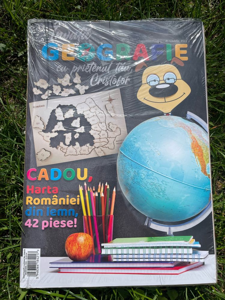 Cărticică copii invata geografie (include puzzle Harta Rom)