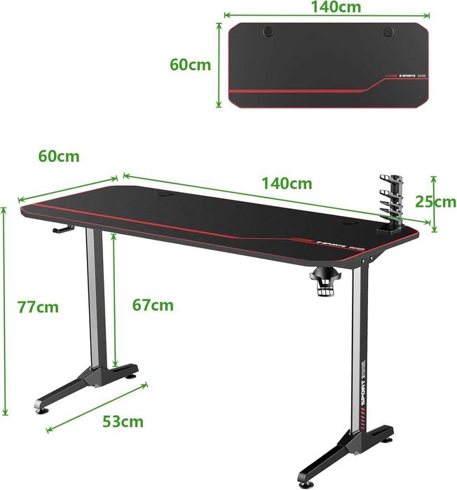 Геймърско бюро Компютърно бюро, USB стойка за геймърска дръжка