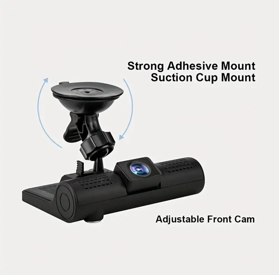4 инча Dash Cam Видеорегистратор Камера за Кола с 2 лещи + 32GB карта