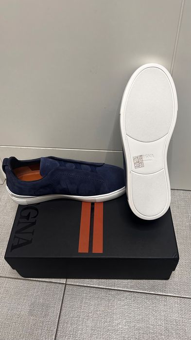 Zegna Triple stich Велур 43(28см) ОРИГИНАЛНИ