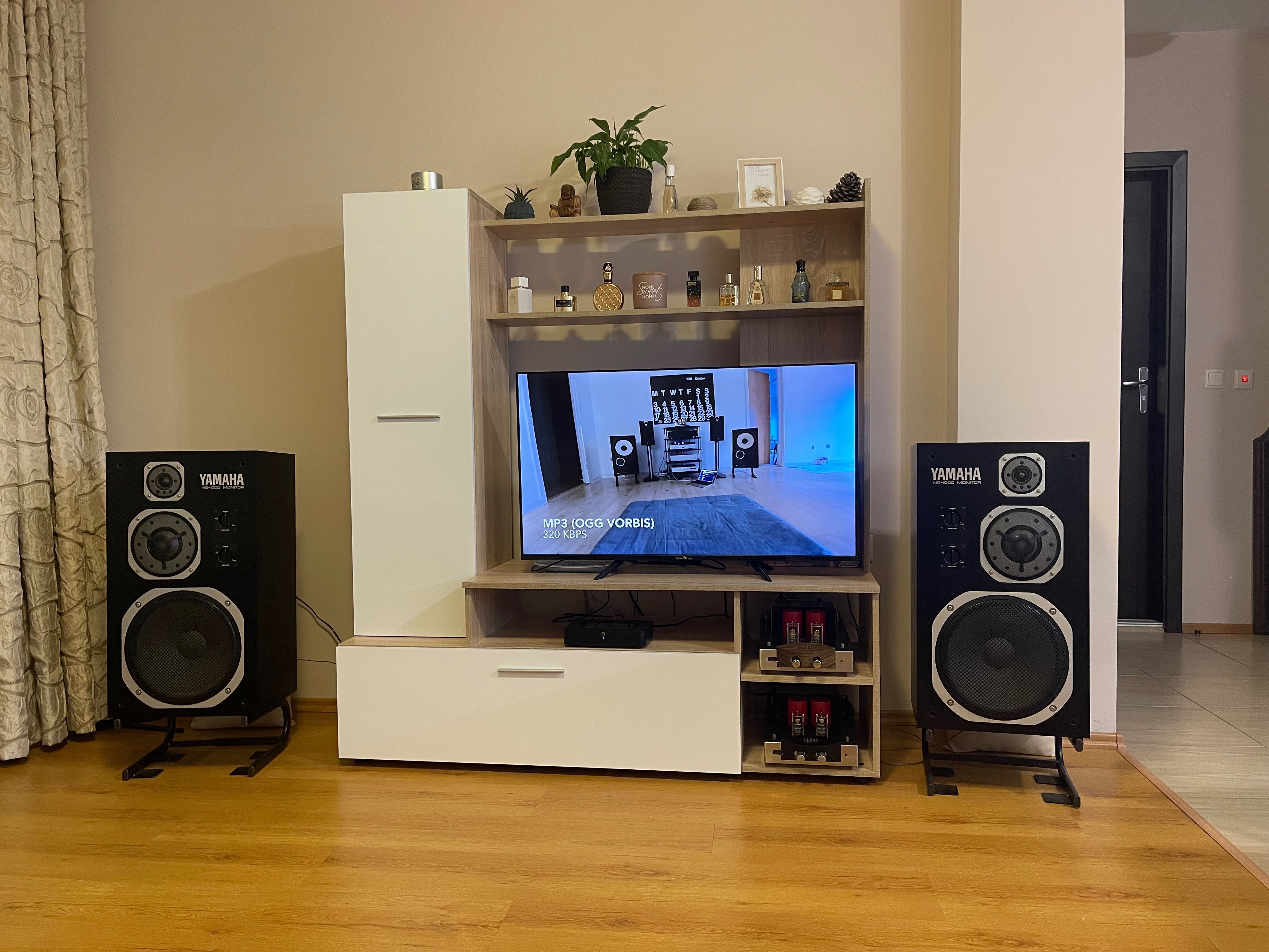 Yamaha ns1000m + стелажи