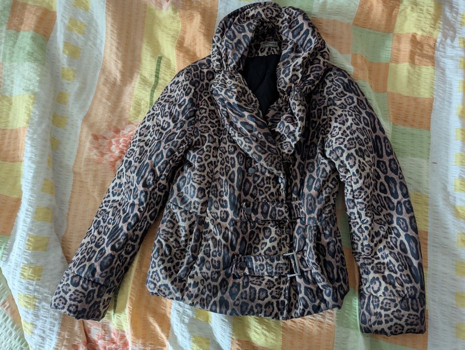 Geaca leopard print M