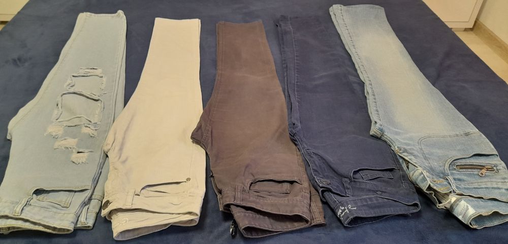 Blugi pantaloni  lungi , scurti , treisferturi, colanti  fuste mărimea