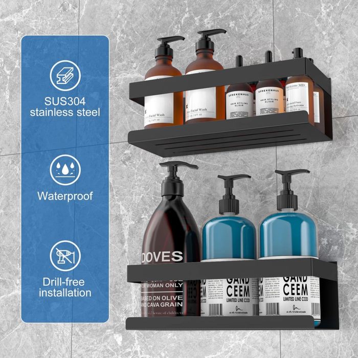 Rafturi inox pentru dus