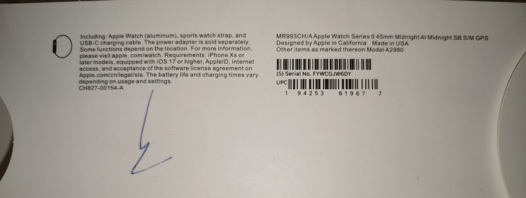 Apple watch series 9 45mm