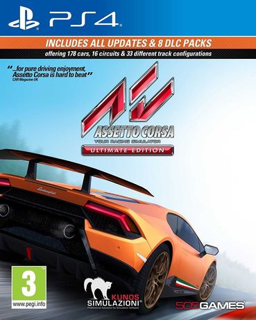 Assetto Corsa Ultimate Edition, Playstation, PS4, PS5, PRO, нова