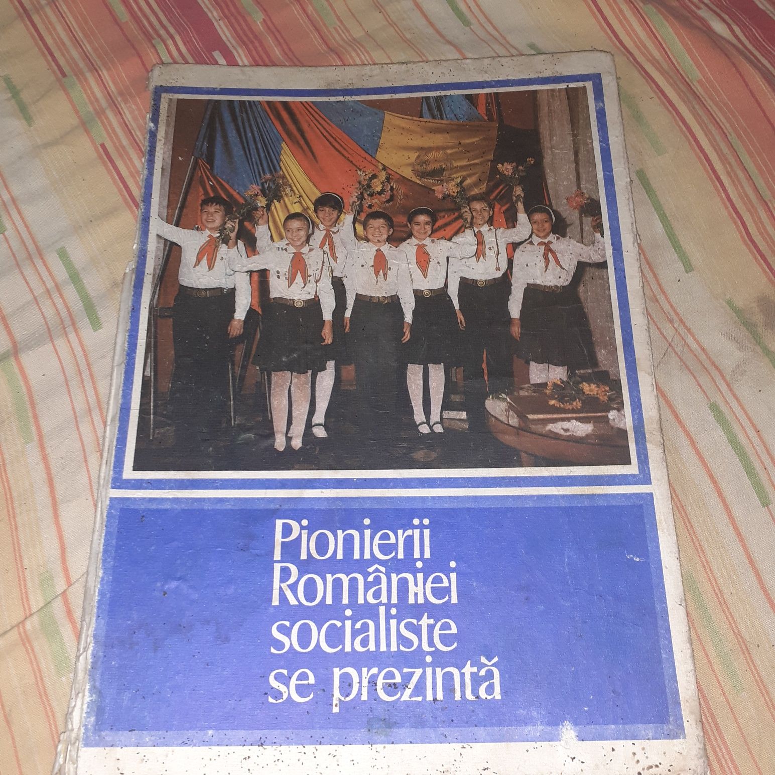 Pionierii României socialiste se prezintă carte veche de demult