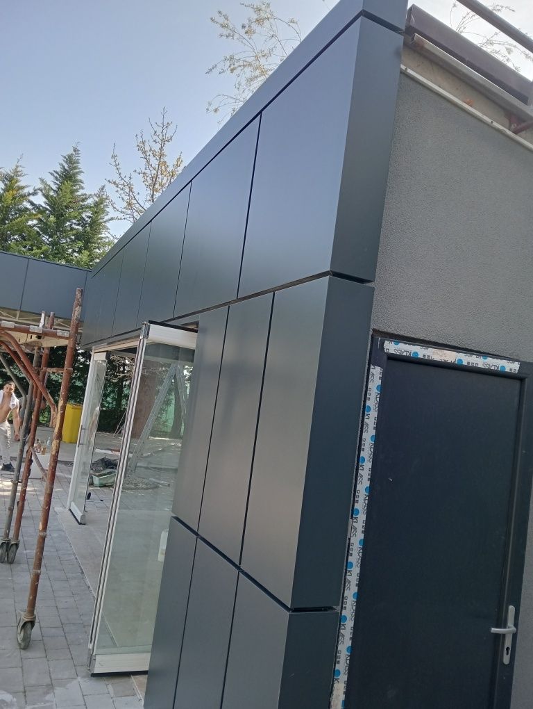 Fațada ventilată placate cu bond ,hpl , ceramica , fibrociment