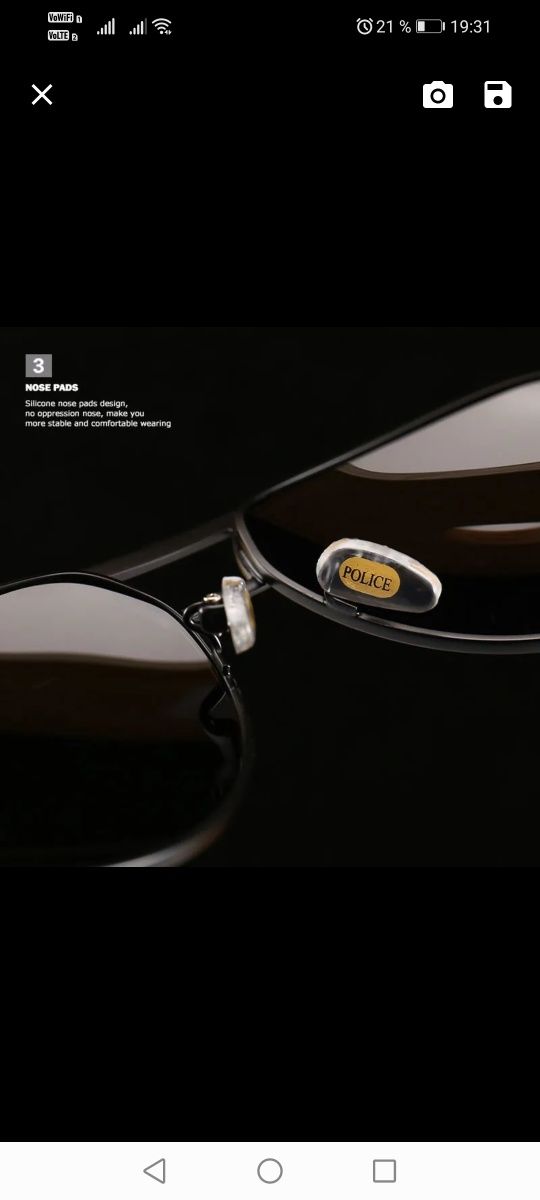 Ochelari aviator Police Originali.