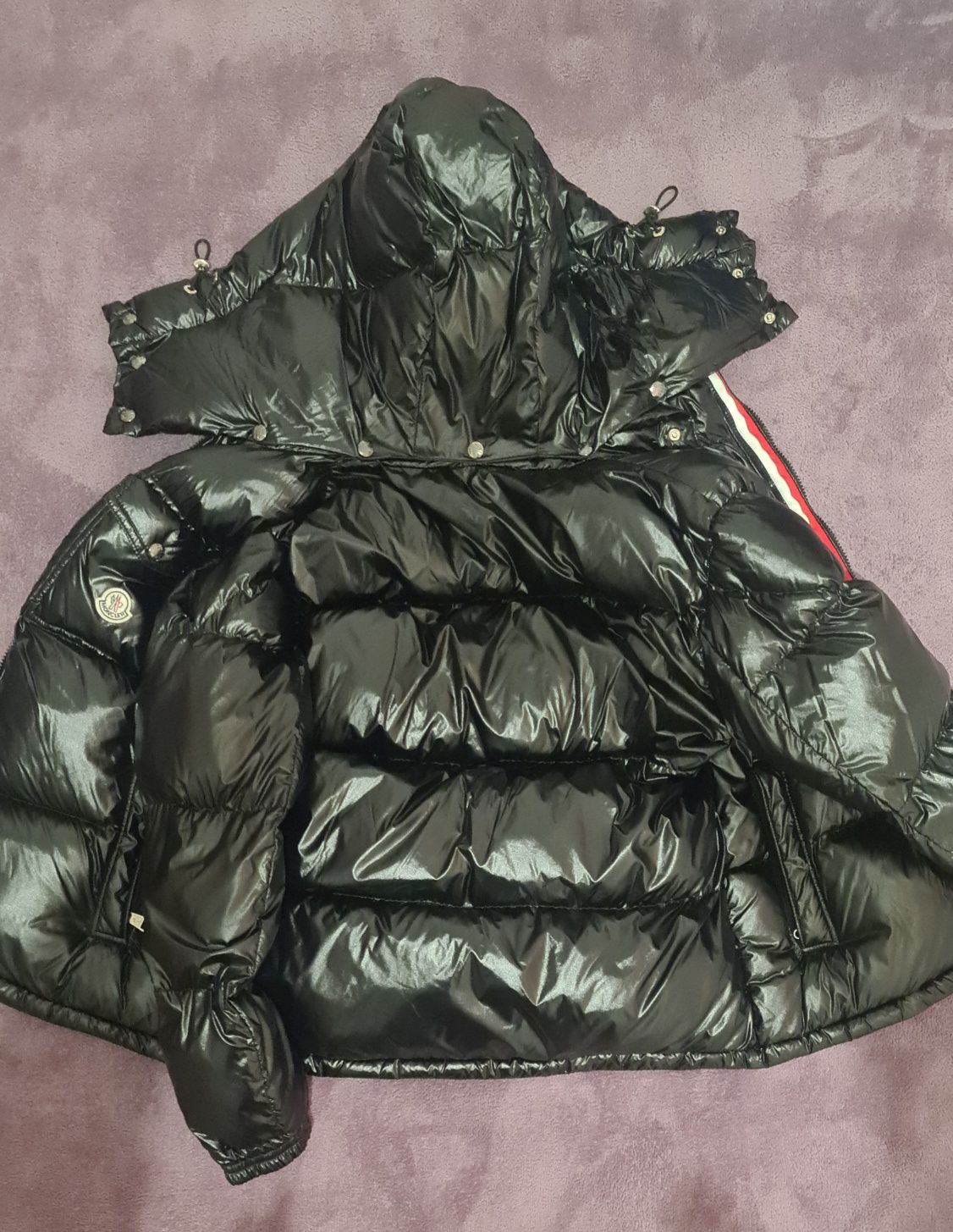 Moncler puffer jacket black