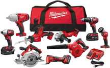 СУПЕР ПРЕДЛОЖЕНИЕ от MILWAUKEE M18 18-Volt КОМБО из 9-ти инструментов