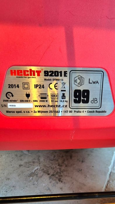 Freza dat  zapada, electrica,HECHT 9201 E, 2000 W, 51 cm l