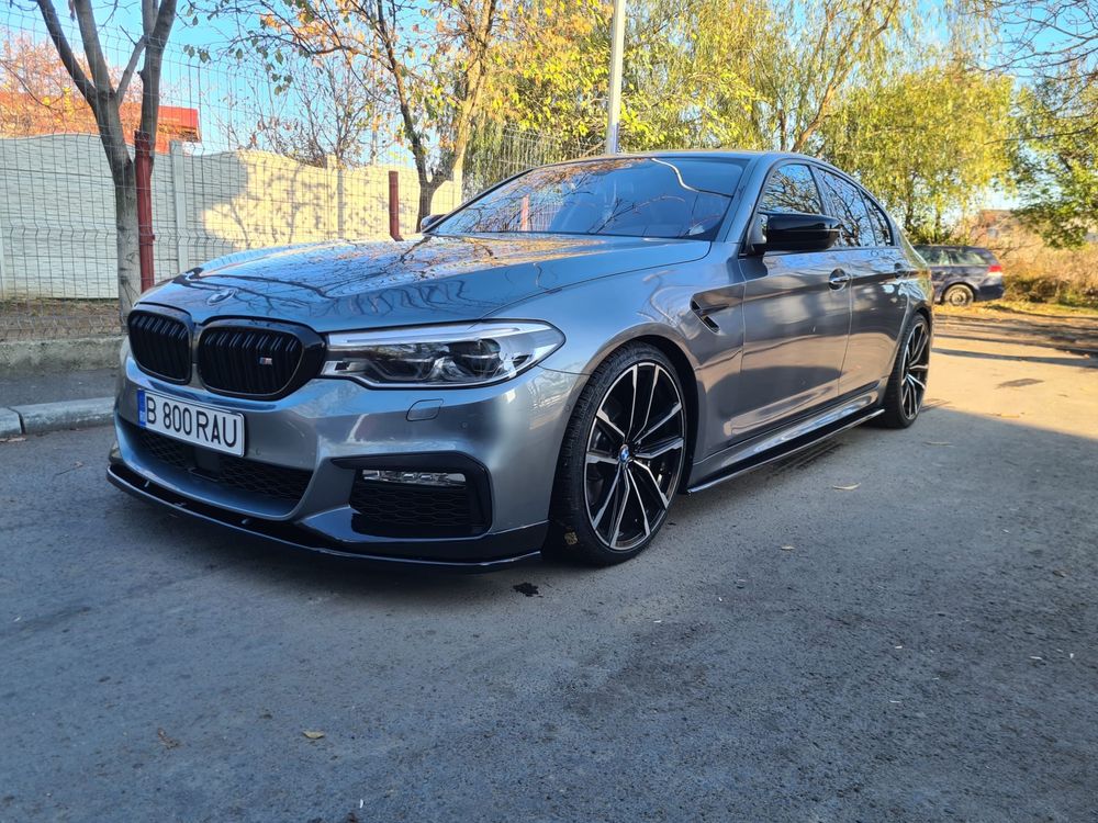 Prelungiri extensii Lip Praguri BMW G30 G31 Negru lucios