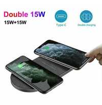 30W 20W Qi Fast Wireless Charger Dual Charging iPhone 15 14 13 12 11