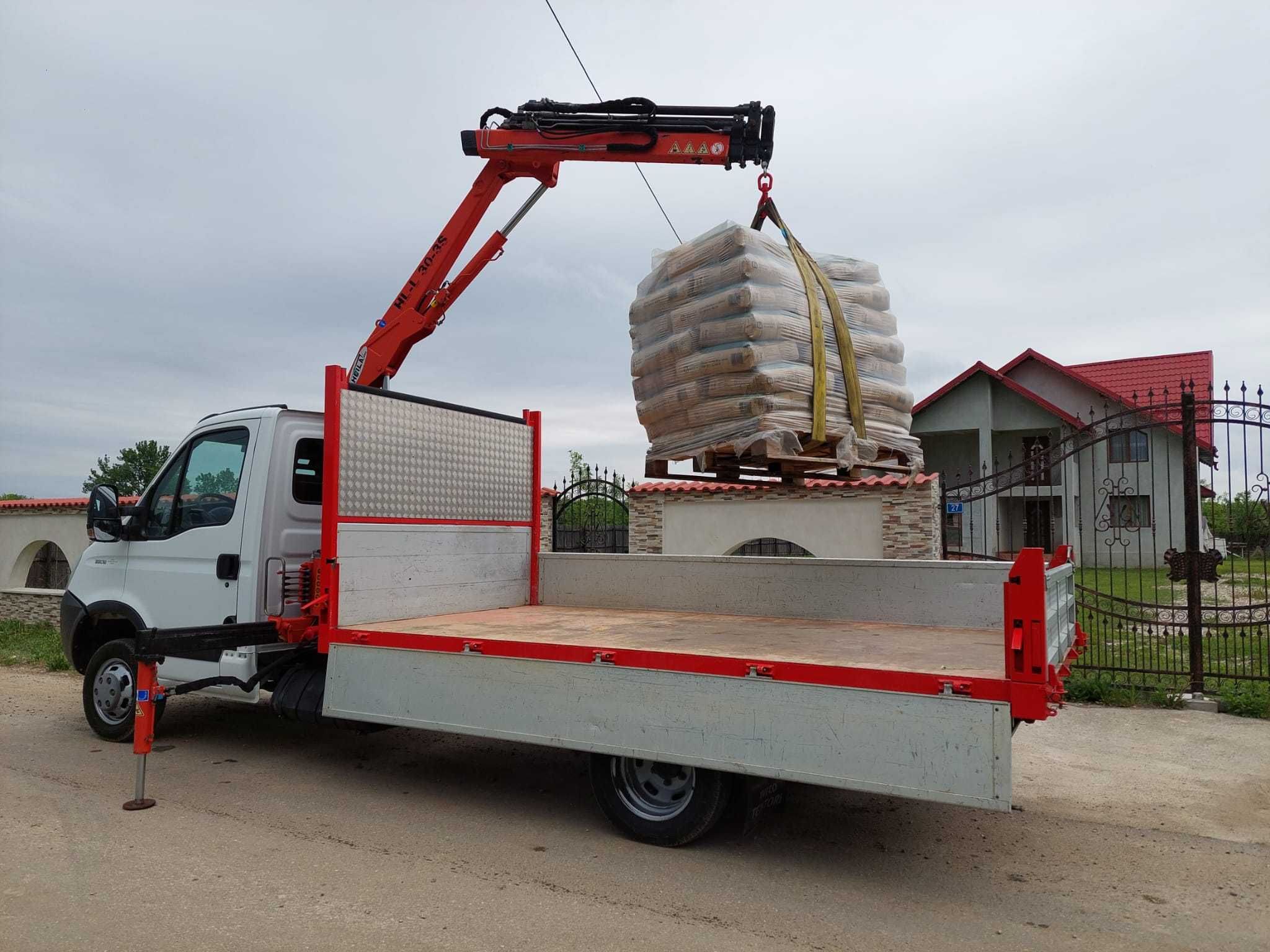 Iveco daily cu macara si bascula