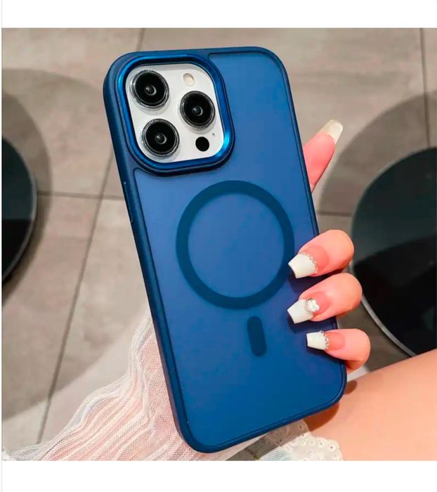 Iphone 14/15/16/17/PRO/MAX/PLUS Husa Magsafe Spate Mat Magnetic Inside