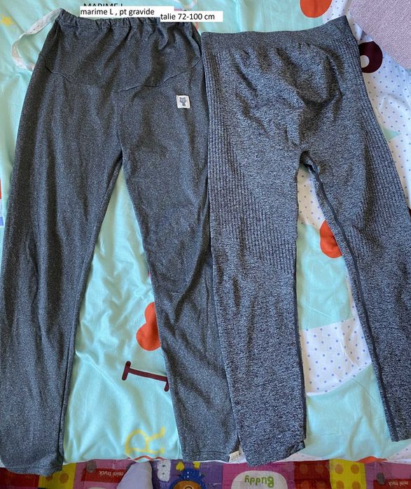 Lot haine gravide maternitate M sau L pantaloni egari bluza fusta
