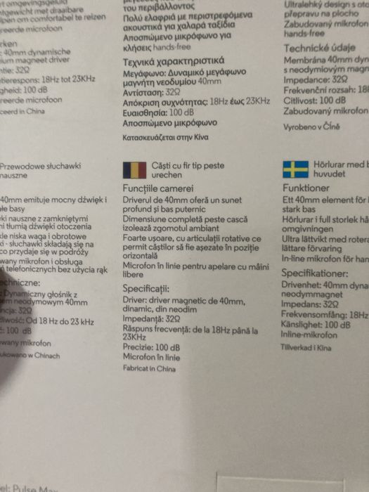 Casti motorola pulse max