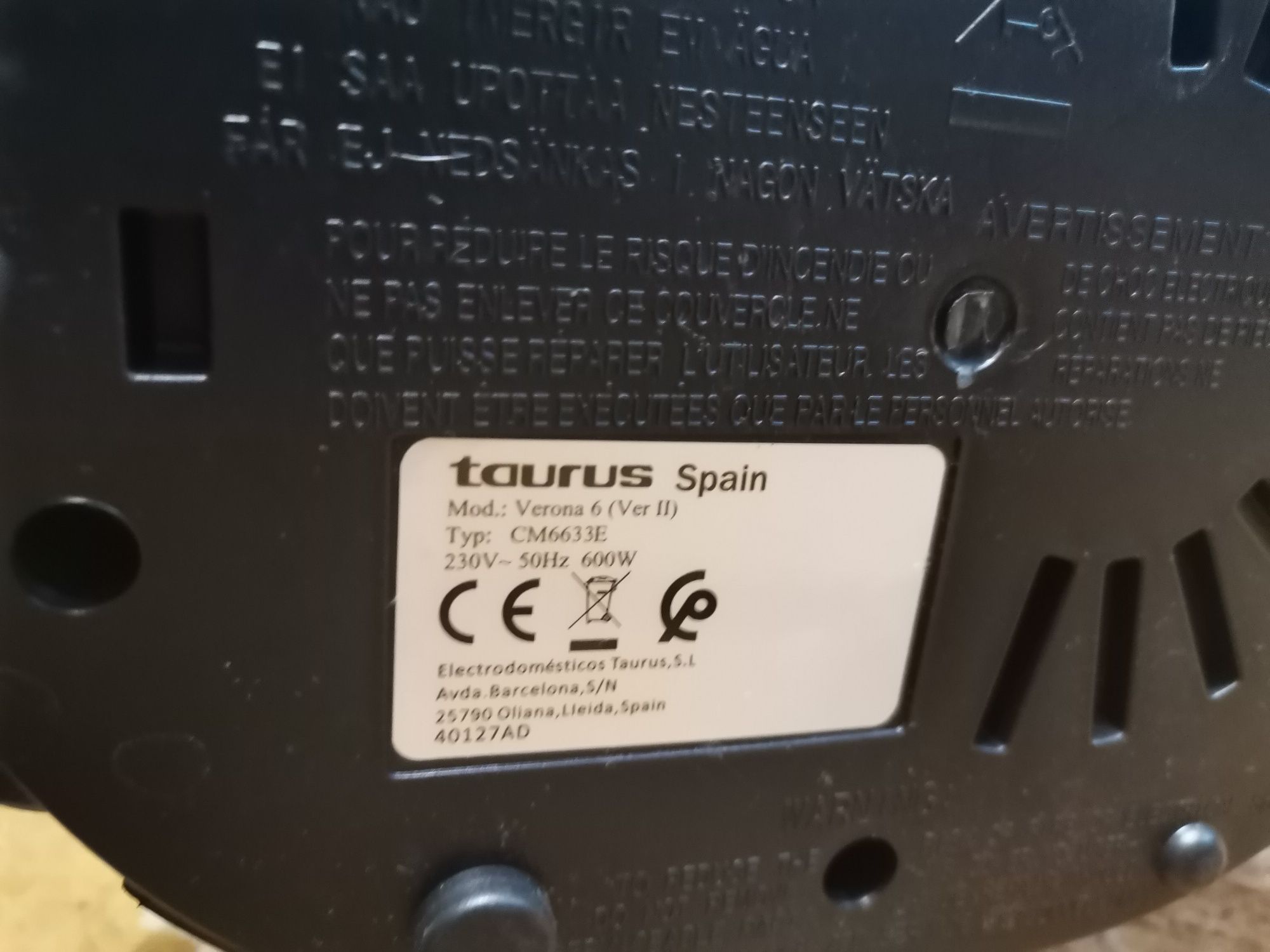 Кафемашина TAURUS VERONA 6 600 W, 6 чаши