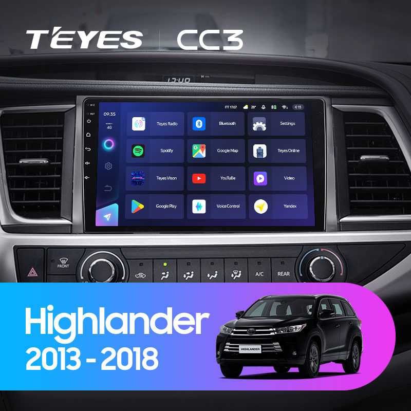 Штатная магнитола 10.2" TEYES ДЛЯ TOYOTA HIGHLANDER 13-18